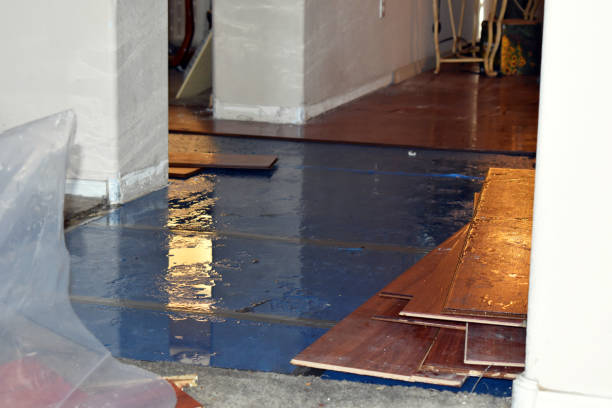 Professional Storm Water Damage Restoration technician working in Bryan, TX